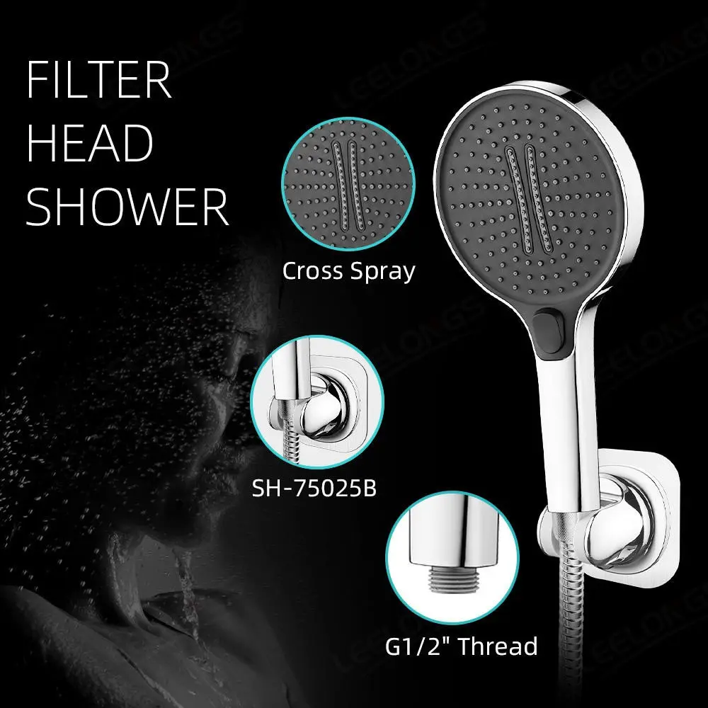 Modern Push Button Control Shower Head